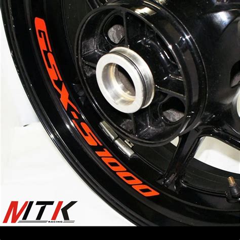 Mtkracing Seven Colors X Custom Inner Rim Decals Wheel Reflective