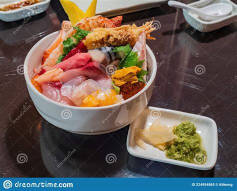 Close Up Shot Of Raw Sashimi Stock Image Image Of Lunch Closeup