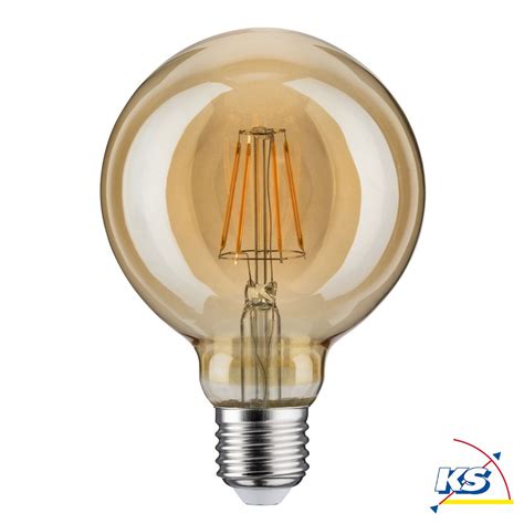 Paulmann LED Vintage Globe 95 E27 Gold 1700K 6 5W Paulmann