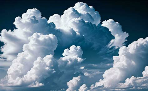 The Photo of the Fluffy Clouds Background Wallpaper 30000525 Stock ...