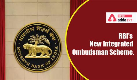 Rbis New Integrated Ombudsman Scheme