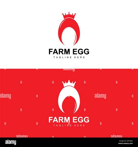 Egg Logo Egg Farm Design Chicken Logo Asian Food Vector Stock Vector