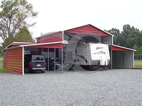 Metal Barn Shed Boxed Eave Roof 44W X 26L X 12H Carolina Barn