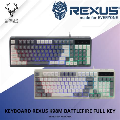 Jual Keyboard Rexus K M Battlefire Full Key Shopee Indonesia