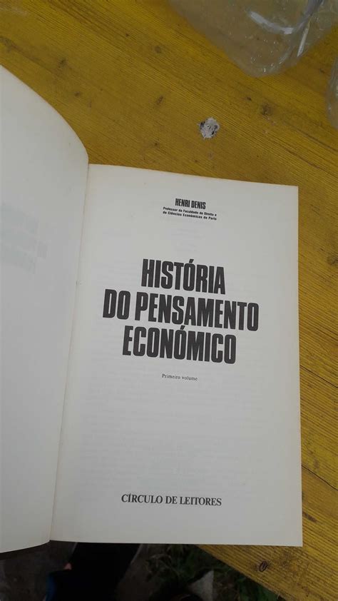 Livro Historia do Pensamento Económico de Henri Denis Primeiro volume