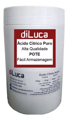 Cido C Trico Anidro Aliment Cio Usp Pote Gr Mercadolivre