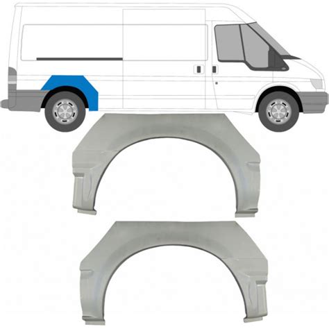 Ford Transit 2000 2013 Lwb Rear Wheel Arch Sill Repair Set