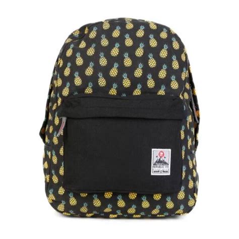 Mochila Escolar Republic Vix Feminina Estampa Abacaxi Leroy Merlin