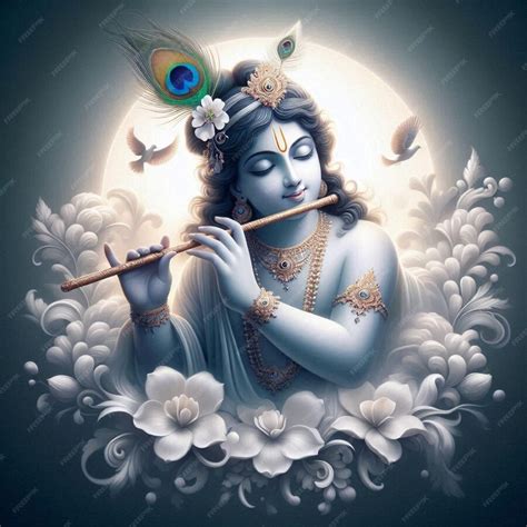 premium photo lord krishnas divine influence  indias holy traditions