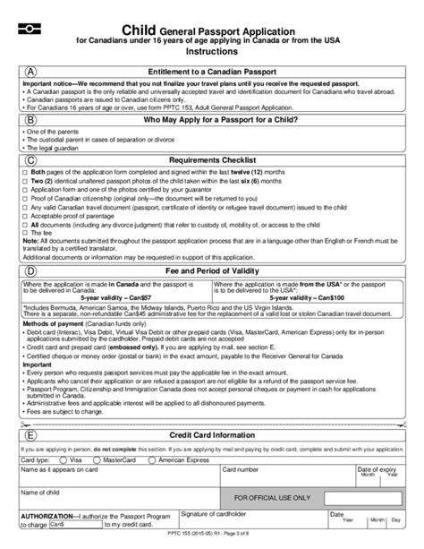 Printable Forms For Canadian Passport Application - Printable Forms ...