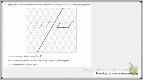 SOLVED Apply Each Transformation Described To Figure A If You Get