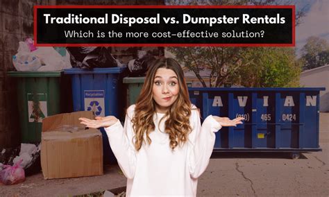 Cost Comparison Dumpster Rental Vs Traditional Waste Disposal Methods