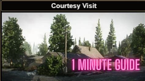 Courtesy Visit Escape From Tarkov Under A Minute Guide Jaeger Shorline