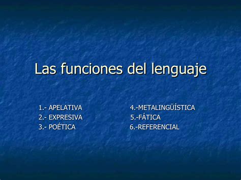 Las Funciones Del Lenguaje Ppt