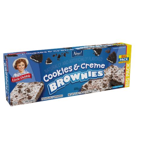 Little Debbie Cookies And Creme Brownies Big Pack 4 Boxes 48 Brownies