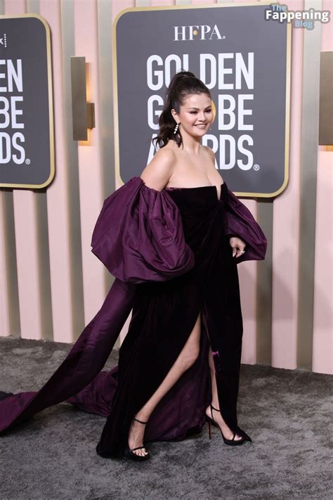 Selena Gomez Shows Off Her Sexy Boobs At The 80th Annual Golden Globe