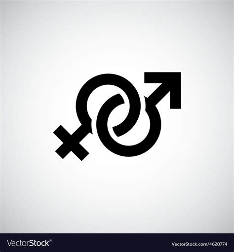 Male female symbol Royalty Free Vector Image - VectorStock