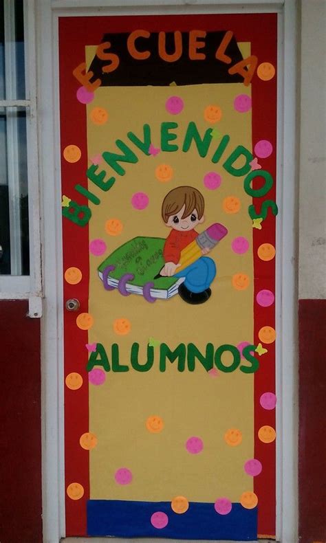 Bienvenidos A La Escuela Puerta Decorada Decoraciones Para La Puerta Del Aula Decoraciones