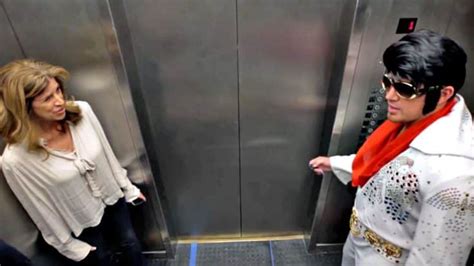 Huge Star Pranks Office Workers As ‘Elevator Elvis’