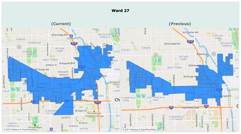 Chicago Ward Boundaries Map