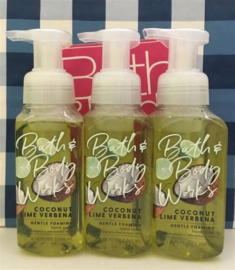 5 Bath And Body Works Coconut Lime Verbena Gentle Foaming Hand Soaps For Sale Online Ebay