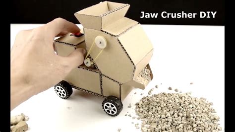 How To Make Jaw Rock Crusher From Cardboard YouTube