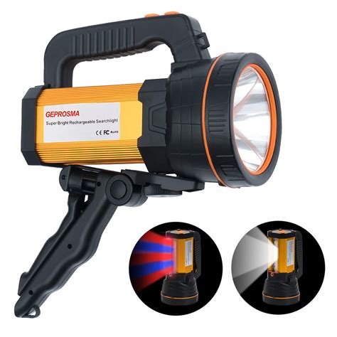 Buy Super Bright LED Large 4 Battery 10000mah Searchlight Handheld