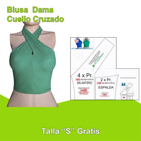 Blusa Cuello Cruzado Talla S Gratis Mis Moldes