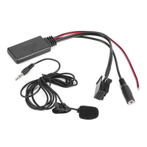 Dilwe Adaptateur De Microphone Sans Fil 12Pin Voiture Bluetooth