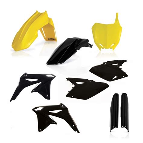 ACERBIS PLASTIC KIT SUZUKI RMZ 450 08 17 YELLOW BLACK