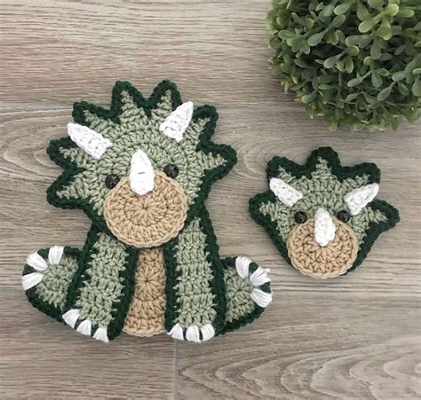 Ravelry Taco The Triceratops Pattern By Jen Mitchell Nella S Cottage