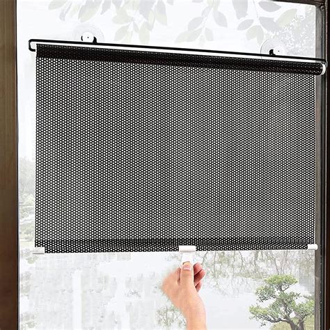 Without Drilling Sun Protection Suction Cup Roller Blind Blackout