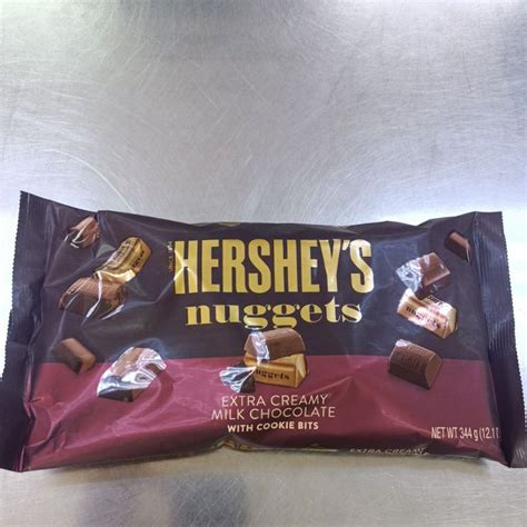 Hersheys Nuggets Extra Creamy Milk Chocolate With Cookie Bits 344g