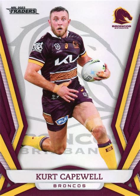 2023 Nrl Traders Pearl Specials Ps002 Kurt Capewell Brisbane Broncos