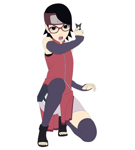 Sarada Uchiha Boruto Movie Poster Lineart Coloured By Twerk Jutsu On