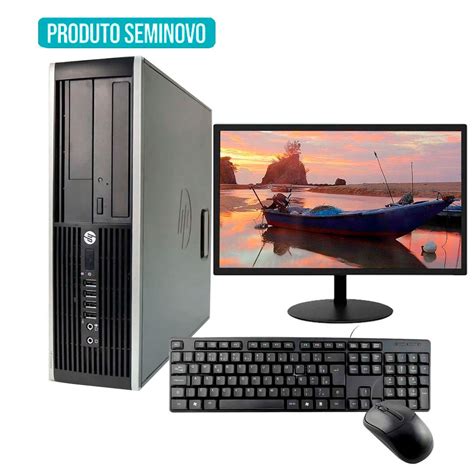 Computador Completo hp 8200 Core i5 2º 8GB Hd 500 Monitor Submarino