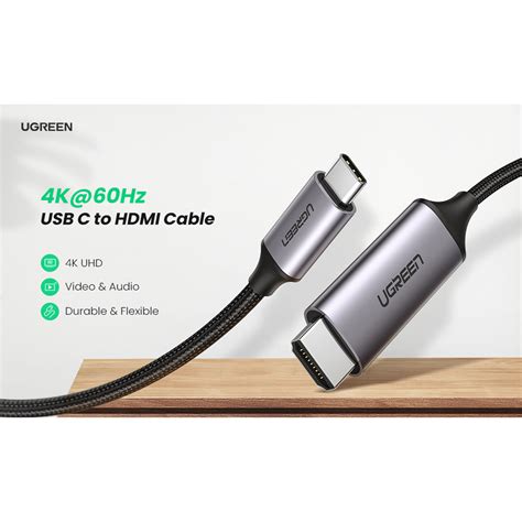 Buy The Ugreen Ug 50570 Usb C To Hdmi Male To Male Cable Aluminum Shell 15m Ug 50570