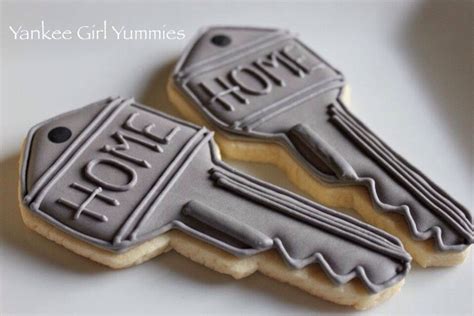 Home Key Cookie Idea Iced Cookies Cookie Decorating