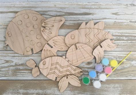 Fish 3D Puzzle Kit // DIY Kit | Etsy