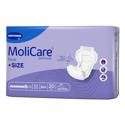 Molicare Premium Form Size 8 Tropfen Vorlagen 20 Stück