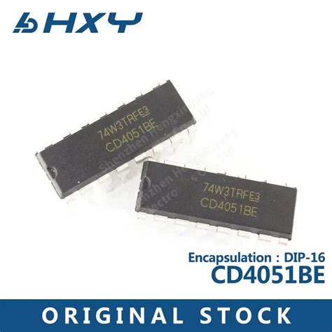 10PCS CD4051BE DIP 16 Multiplexer Demultiplexer