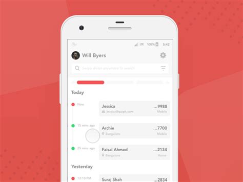 extended view  call logs  viivi vishnu  dribbble