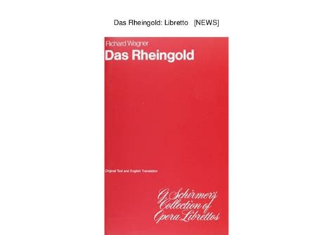 Das Rheingold Libretto Pdf - duckfasr