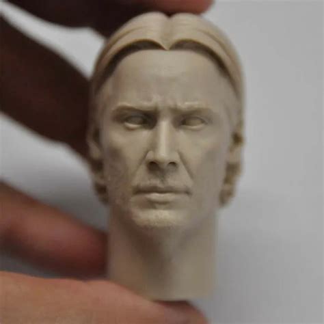 Blank 112 Scale Killer God Keanu Reeves Head Sculpt Unpainted Fit 6