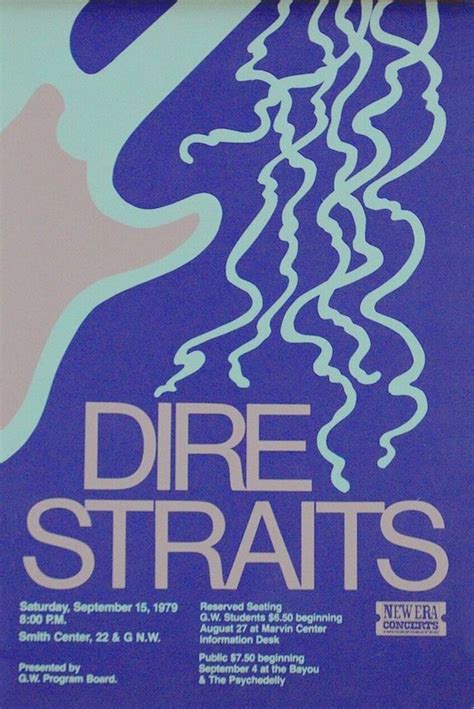 Dire Straits Washington Dire Straits Concert Posters Music Poster