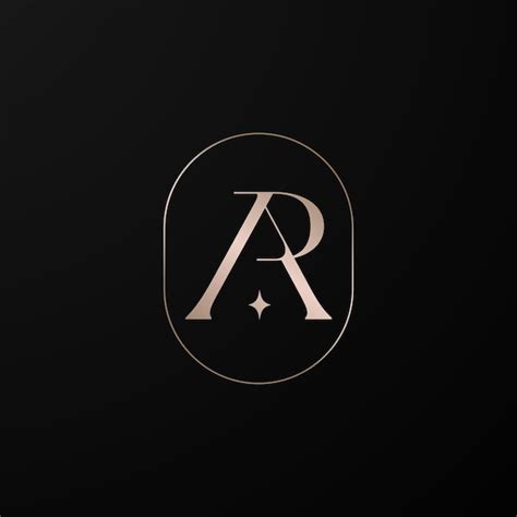 Desenho Elegante De Logotipo De Letras Ap Ou Ar Em Ouro Moderno