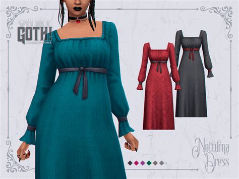 The Sims Resource Oh My Goth Nocturna Dress