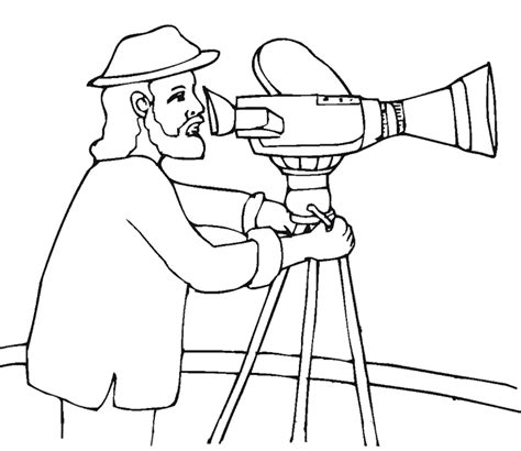 Cameraman Coloring Page Coloring Pages