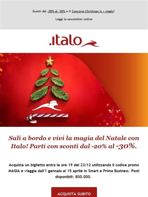 Sali A Bordo E Vivi La Magia Del Natale Con Italo Parti Con Sconti Dal