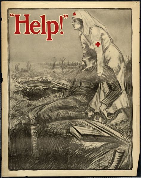 Red Cross Nurse Recruitment Poster World War I Digital Commonwealth